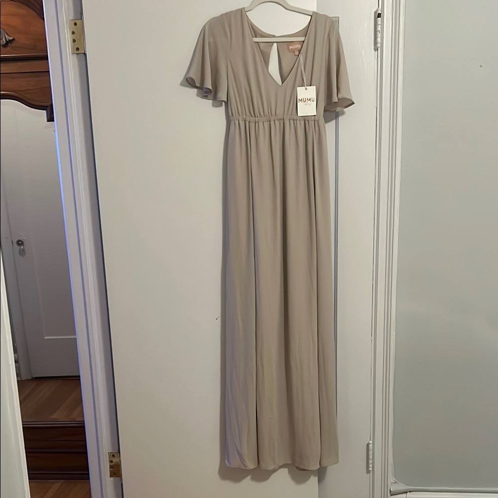 Beige Maxi Dress